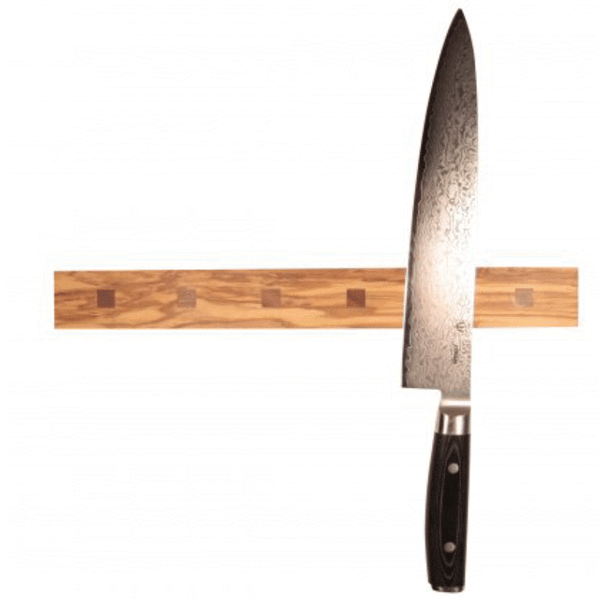 Knivholder til 6 knive Oliventræ & Valnød