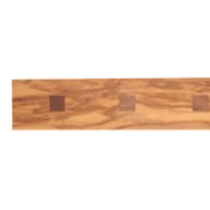 Knivholder til 6 knive Oliventræ & Valnød