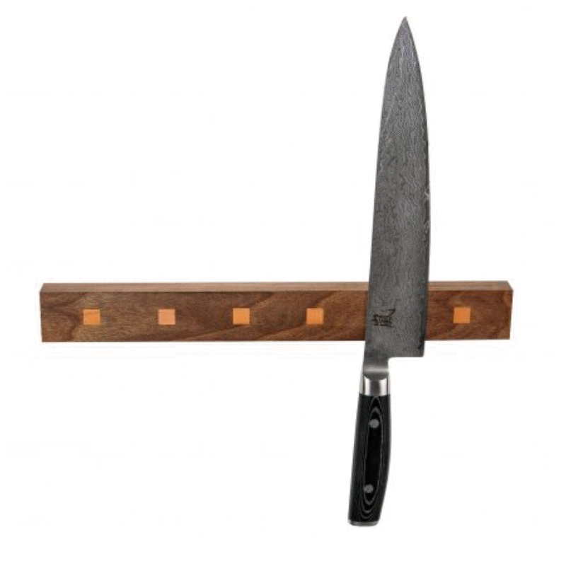 Knivholder til 6 knive Valnød & Kirsebærtræ