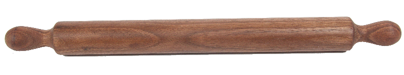 Kagerulle / Rullepind (Design 1) - Valnød