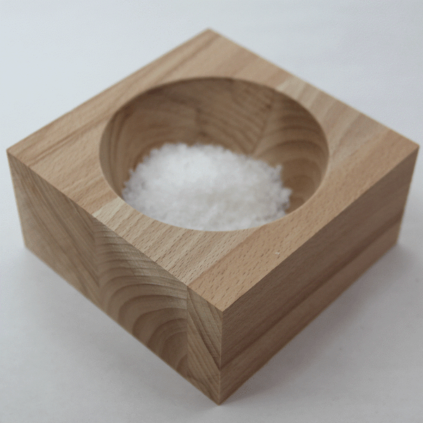 Saltkar Kvadratisk i Bøgetræ - Stort