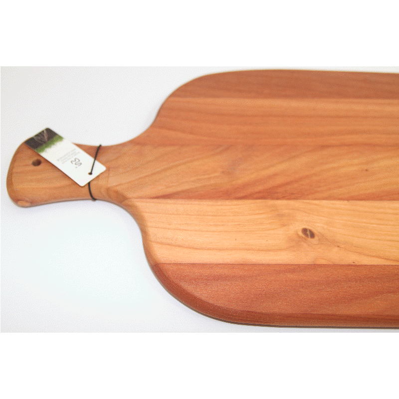 Serveringsbræt med håndtag - Kirsebærtræ